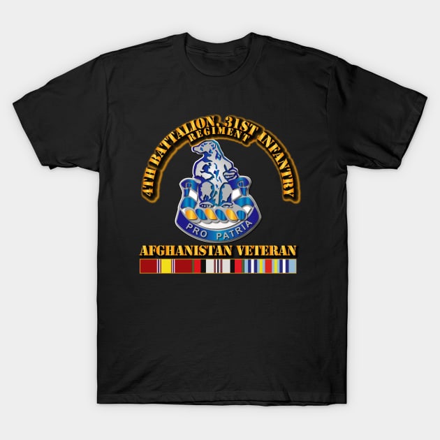 4th Bn 31st Infantry - Afghanistan Veteran T-Shirt by twix123844